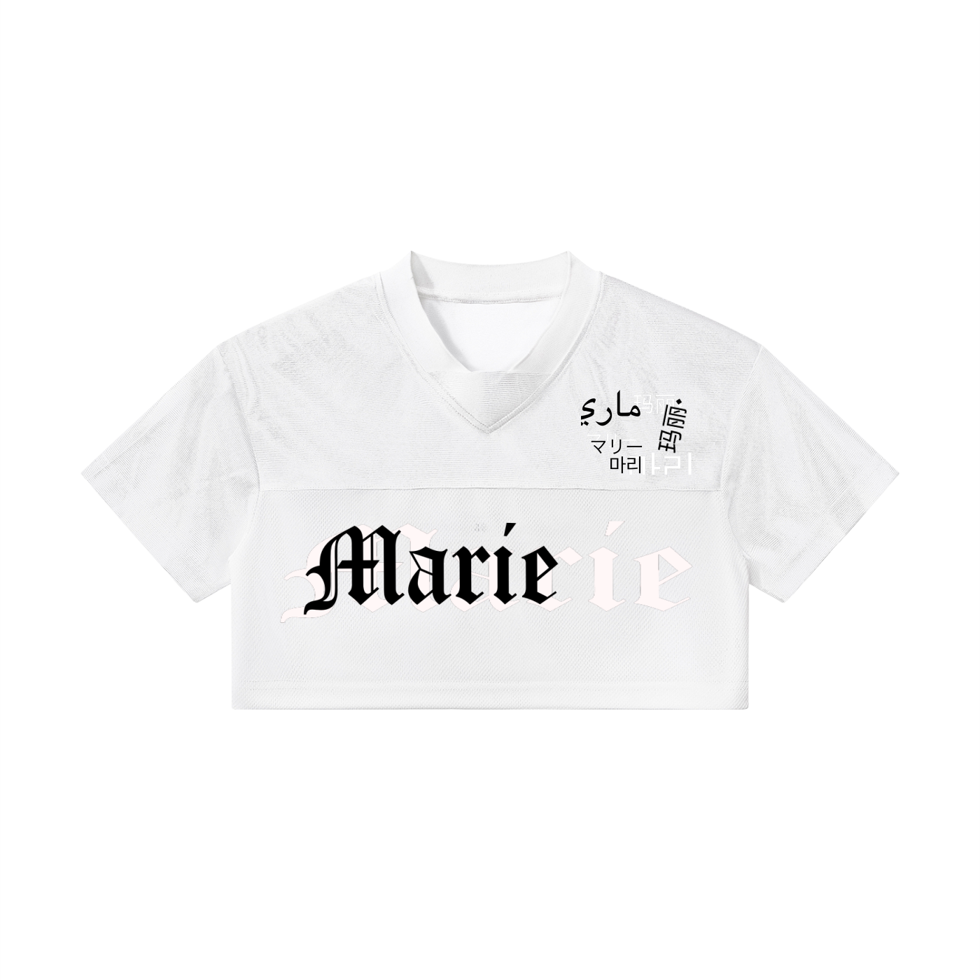 Women’s Cropped Paneled V-Neck Jersey