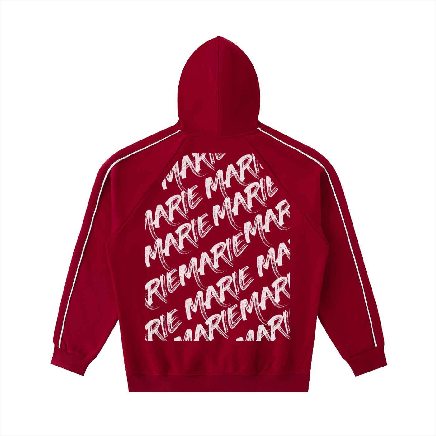 Contrast Piping Raglan Hoodie