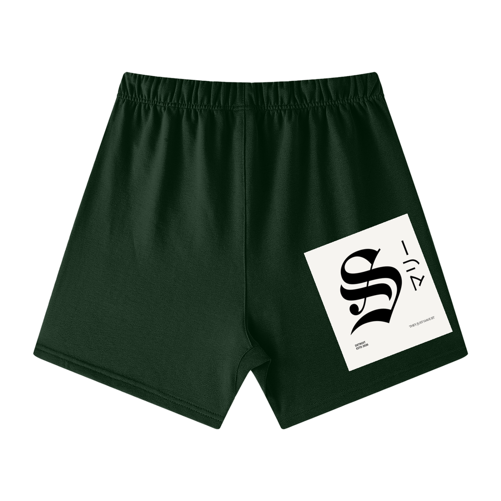 Unisex Earth Tone Loose Fit Cotton Shorts
