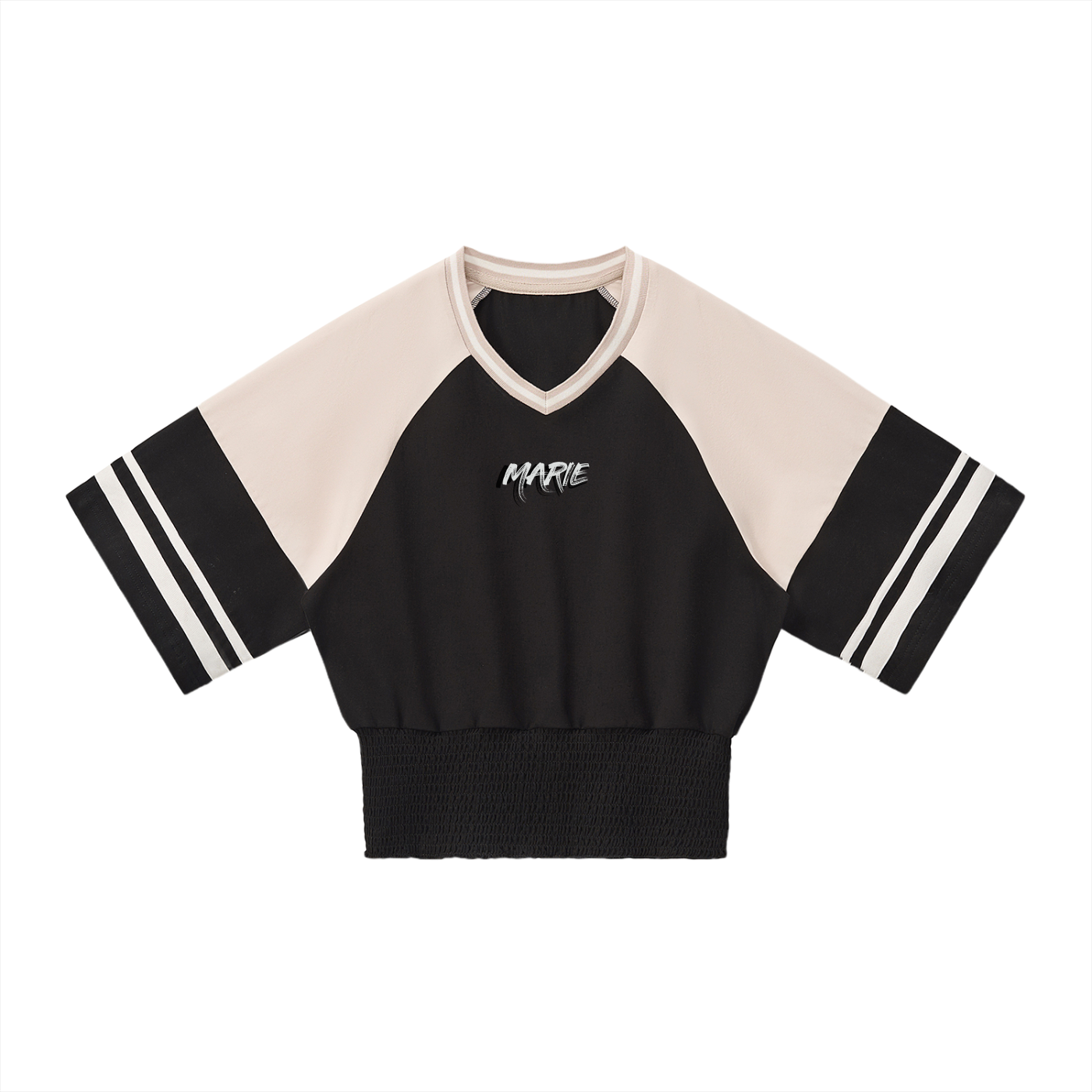 Women's Color Block Ruched T-Shirt