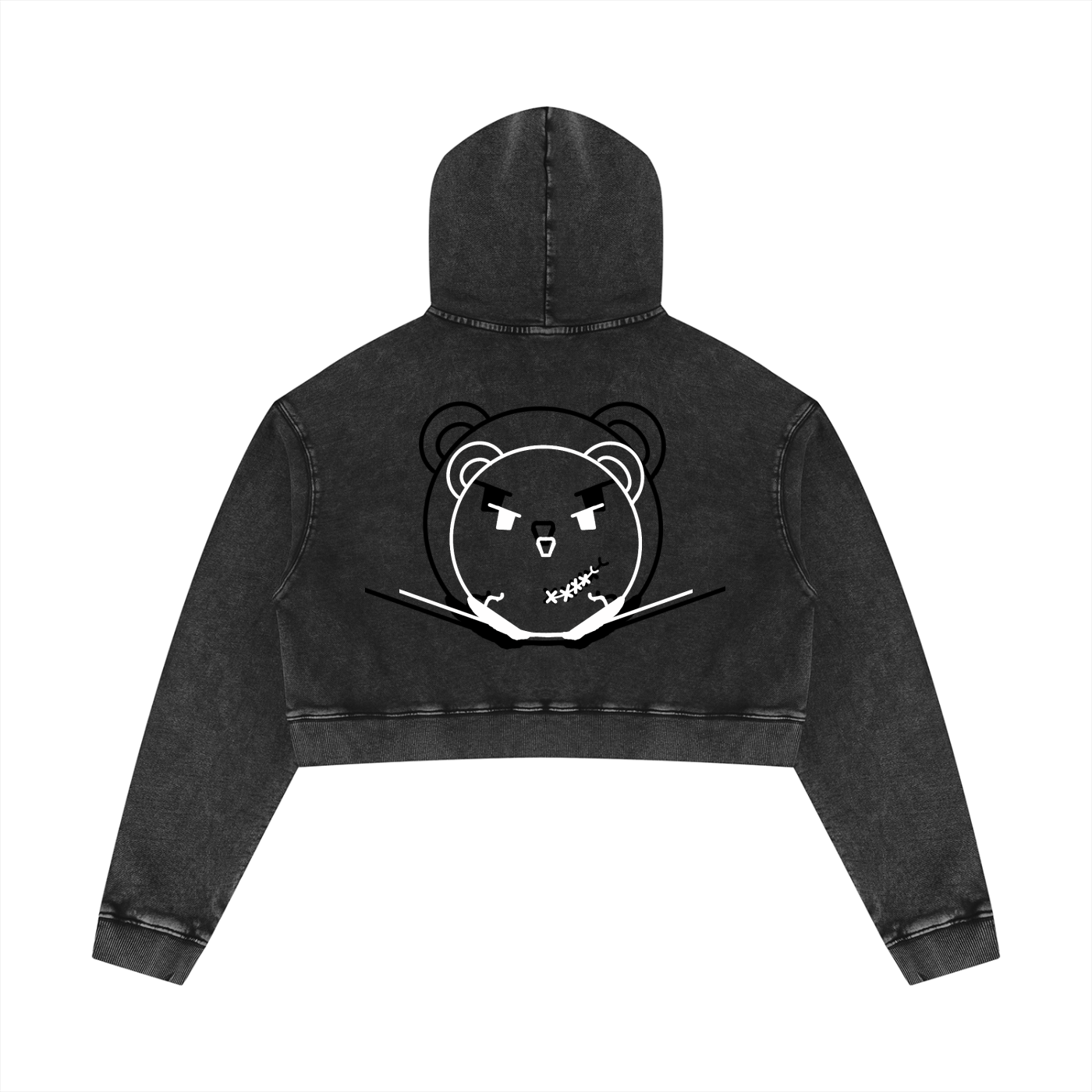 Women’s Mineral Washed Crop Hoodie