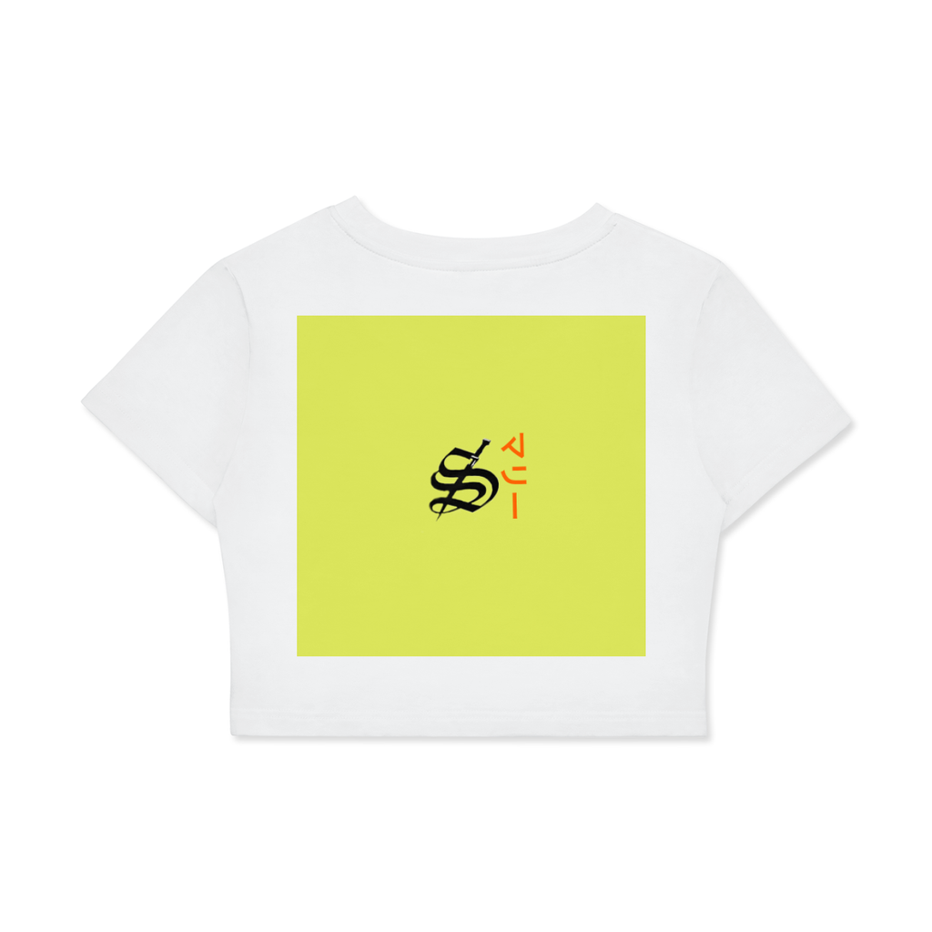 Fitted Crop Cotton T-Shirt