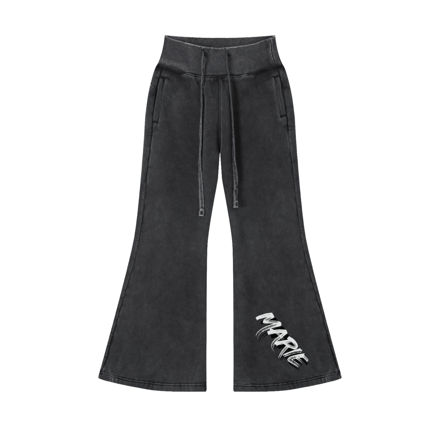 Vintage Washed Flared Fleece Pants