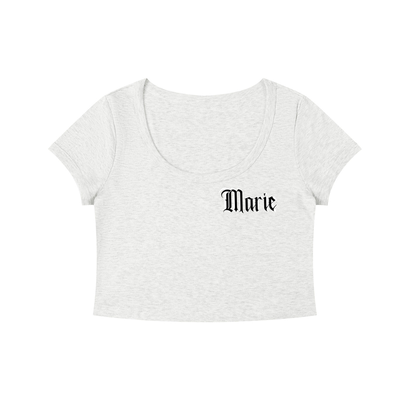 Women's Solid Color Slim Crop T-Shirt