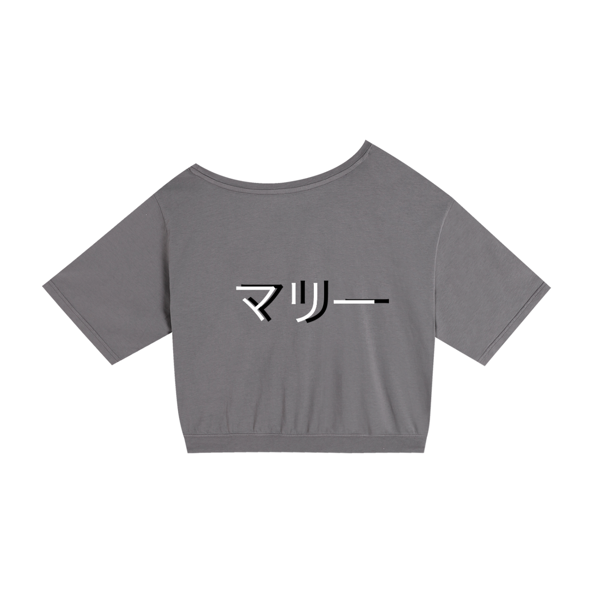 Asymmetric Shoulder Oversized Cotton T-Shirt
