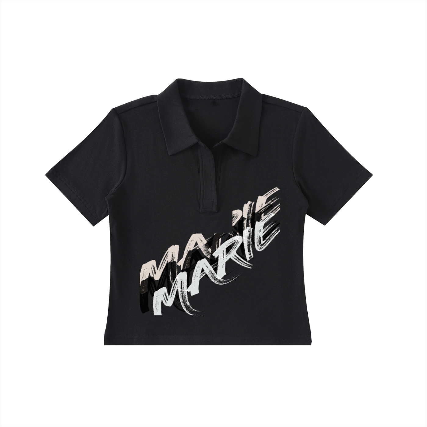 Bodycon Short Sleeve Polo Shirt