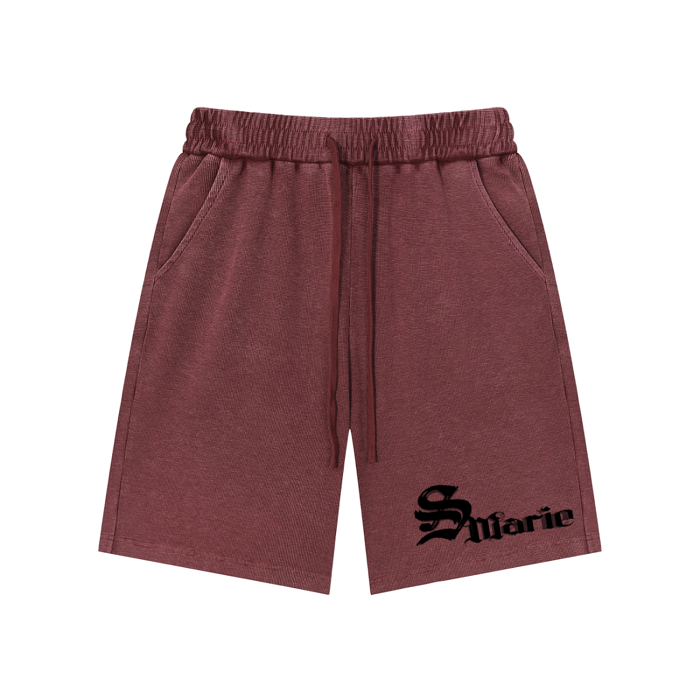 Mineral Wash Waffle Knit Shorts