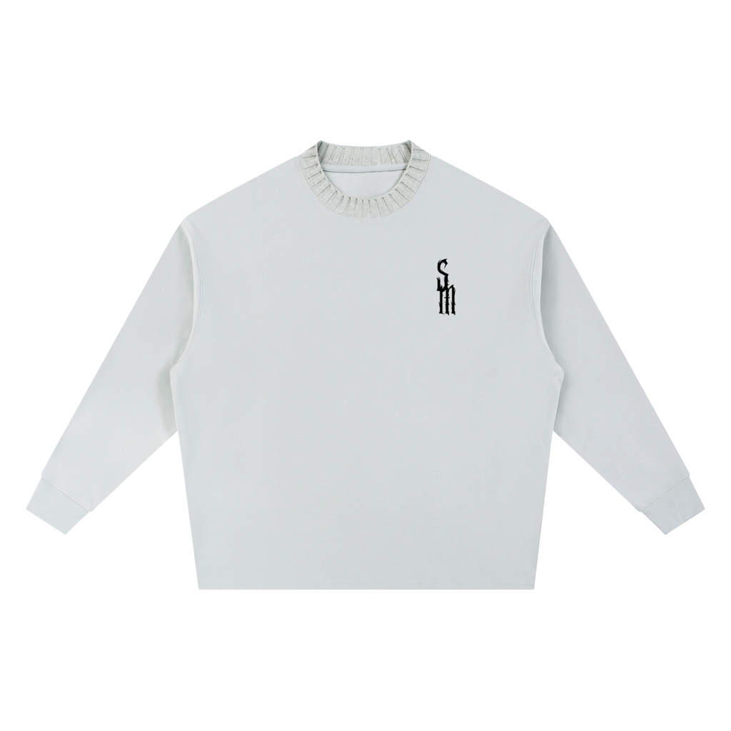 Knitted Round Neck Oversize Sweatshirt
