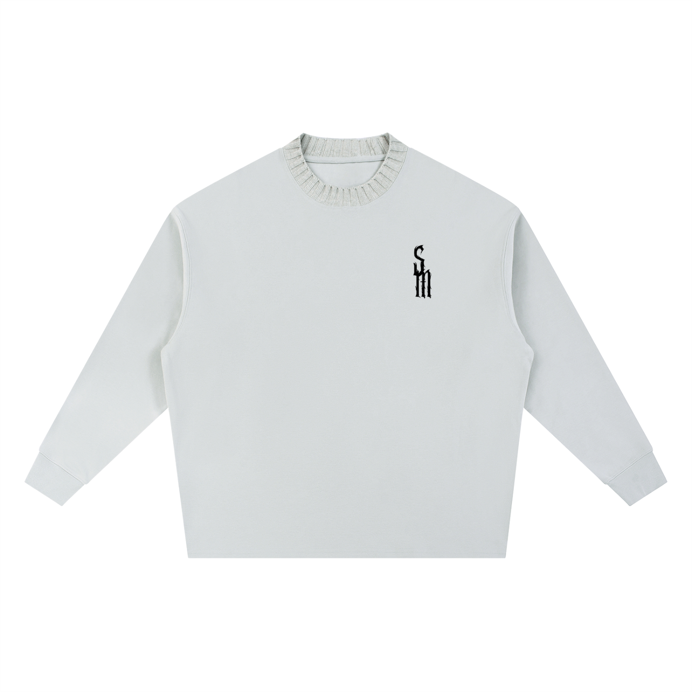 Knitted Round Neck Oversize Sweatshirt