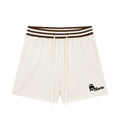 Unisex Striped Drawstring Shorts