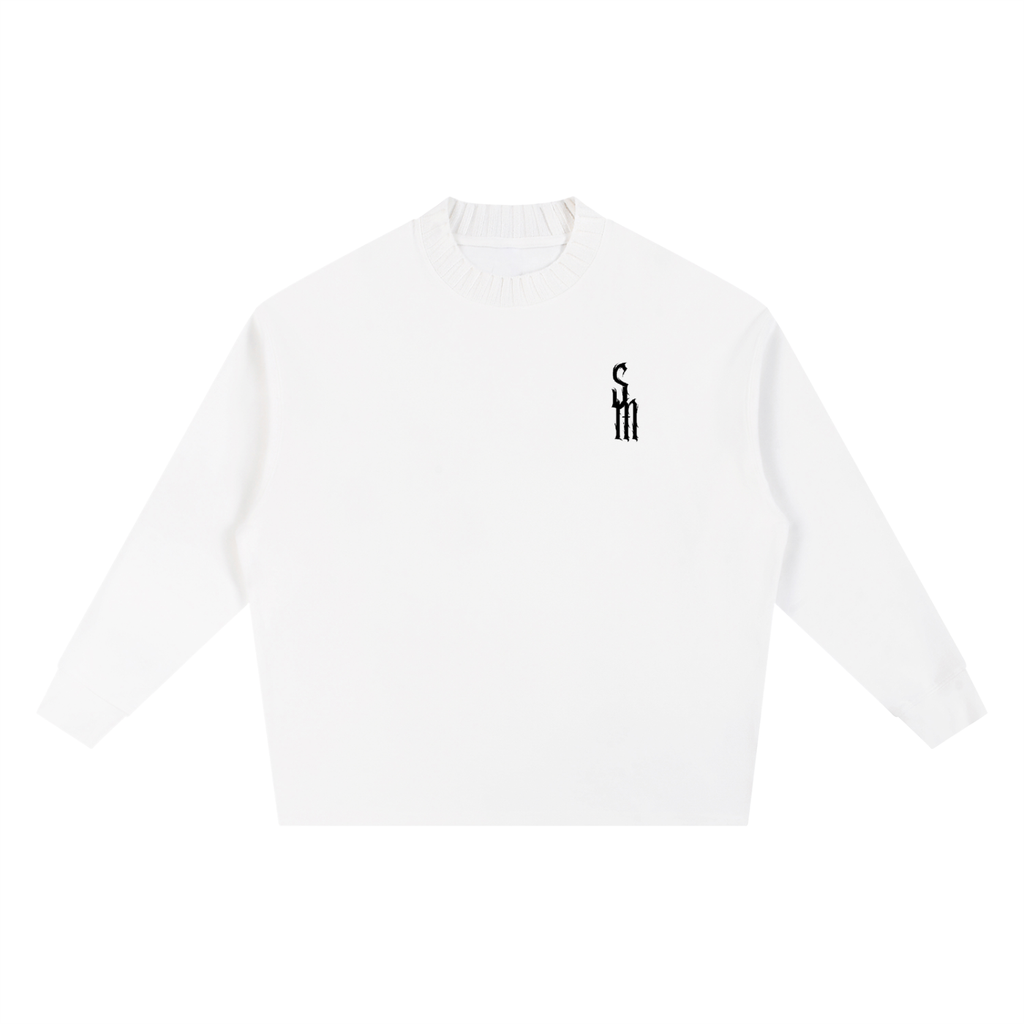 Knitted Round Neck Oversize Sweatshirt