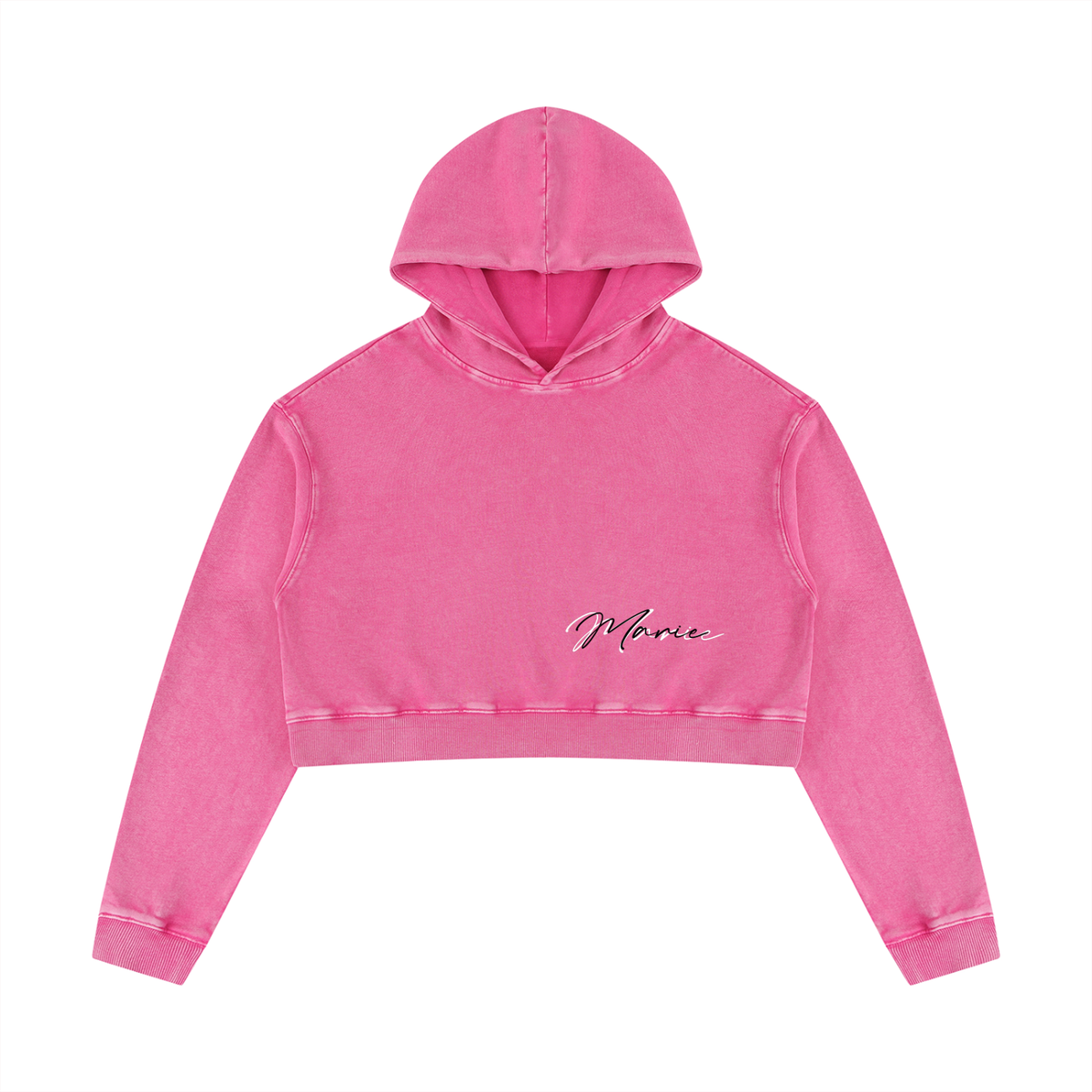 Women’s Mineral Washed Crop Hoodie
