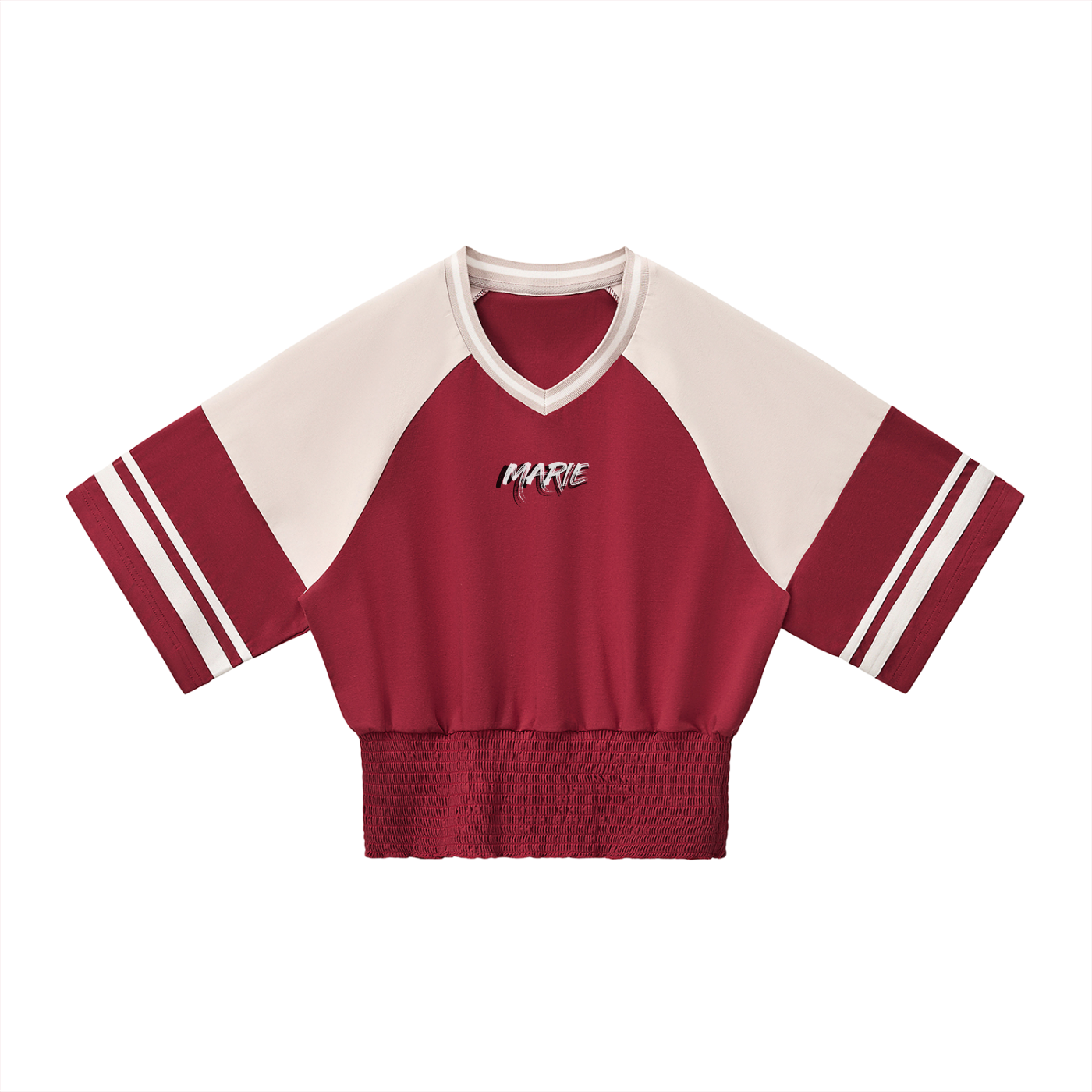Women's Color Block Ruched T-Shirt