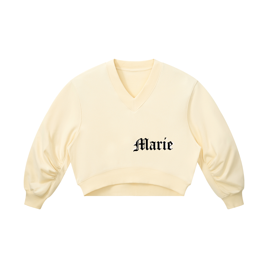 Women’s Crop V-Neck Sweatshirt