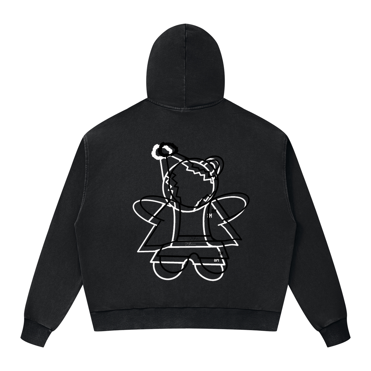 Unisex Mineral Wash Boxy Full Zip Hoodie