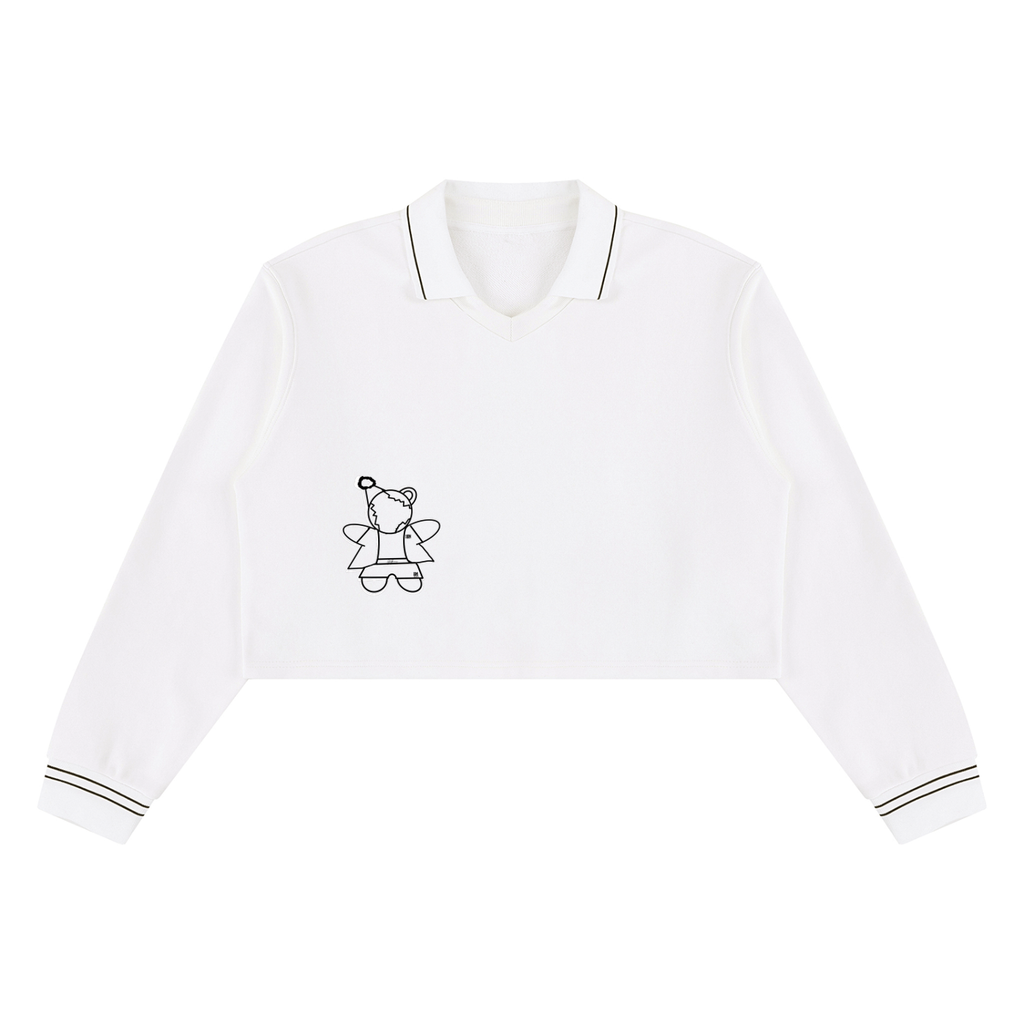 Women’s Crop Collared Sweatshirt