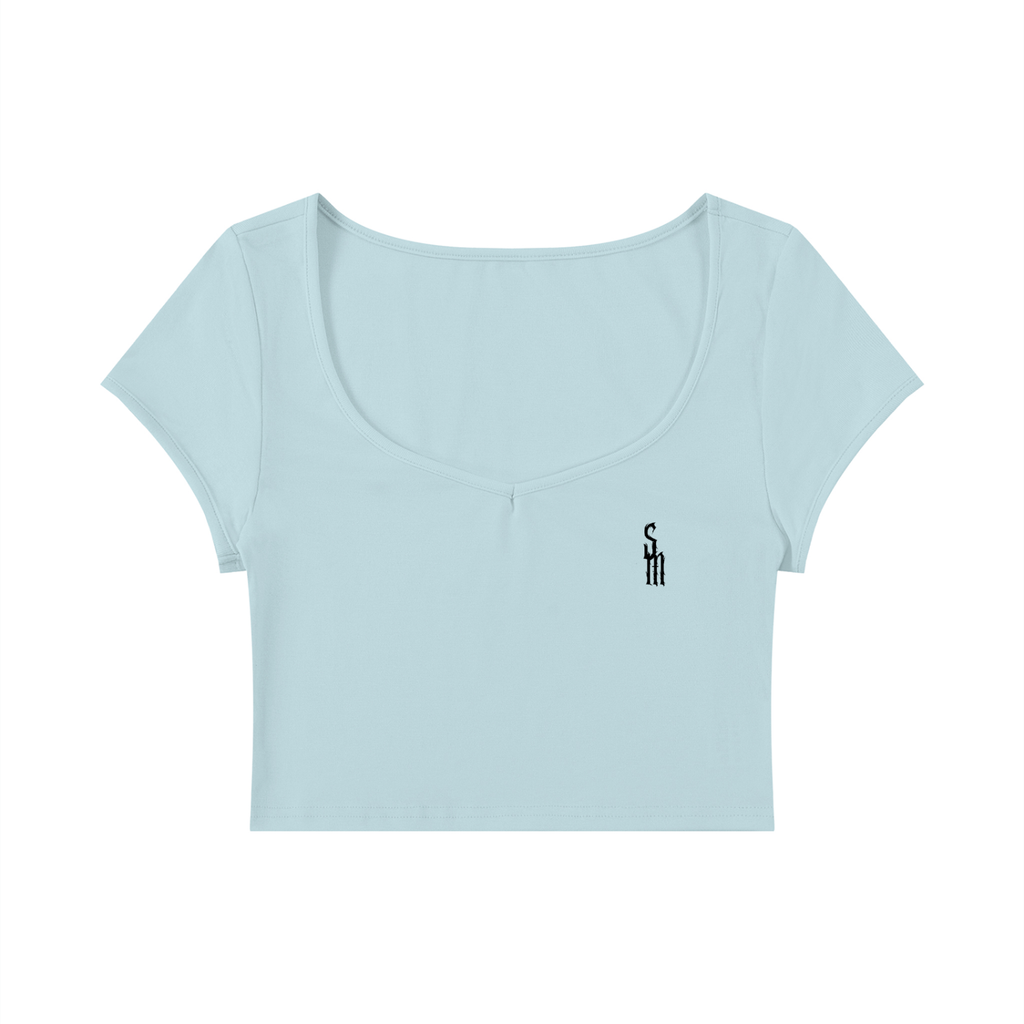 Women's Slim Cap Sleeve Crop T-Shirt