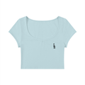 Women's Slim Cap Sleeve Crop T-Shirt