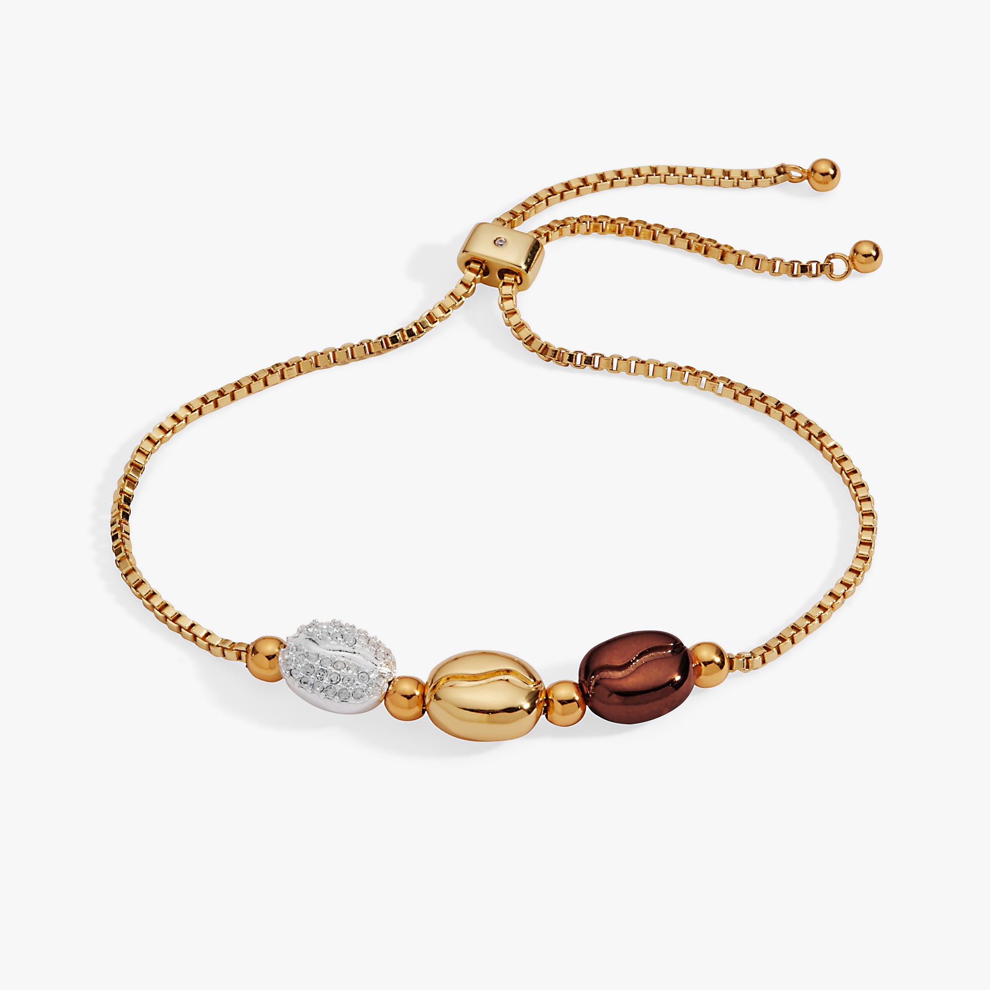 Coffee Bean Bolo Bracelet