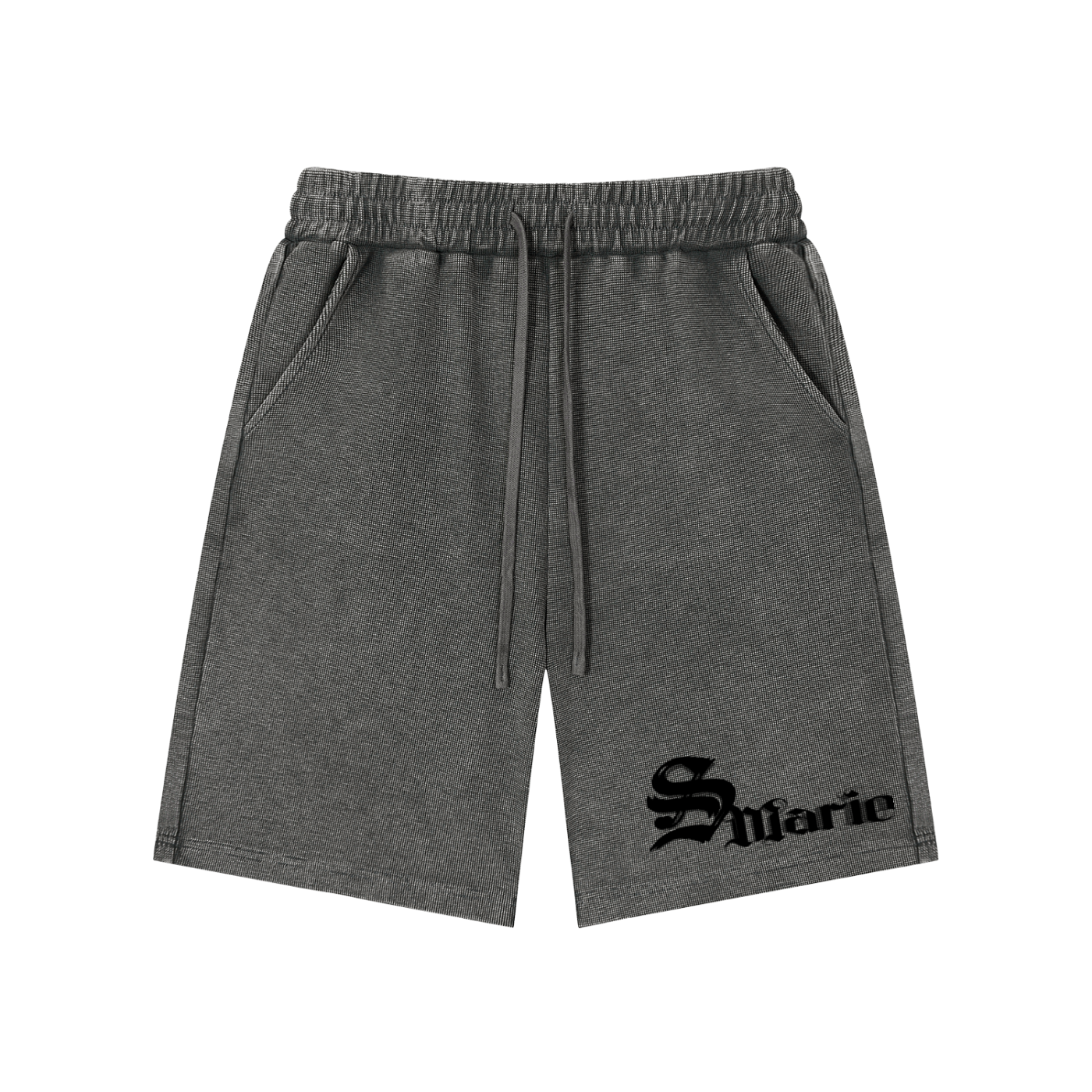 Mineral Wash Waffle Knit Shorts