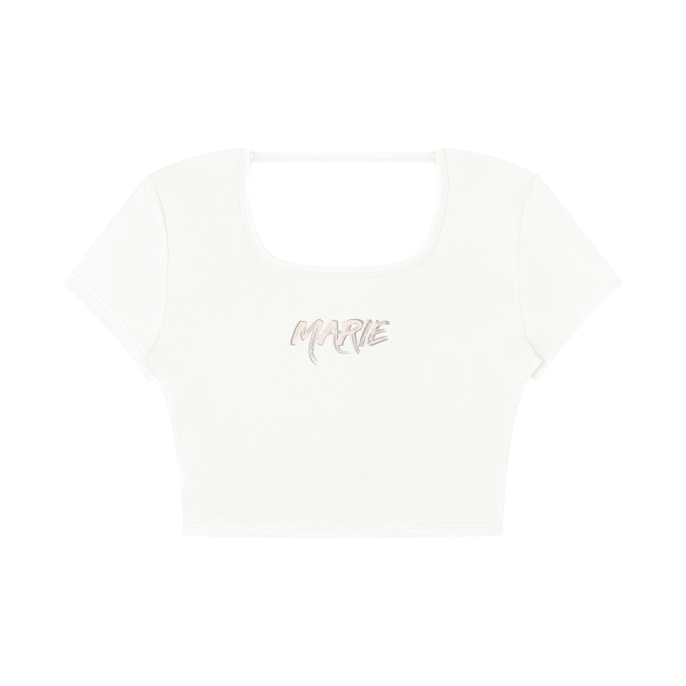 Women's Square Neck Crop T-Shirt