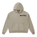 Unisex Mineral Wash Boxy Full Zip Hoodie