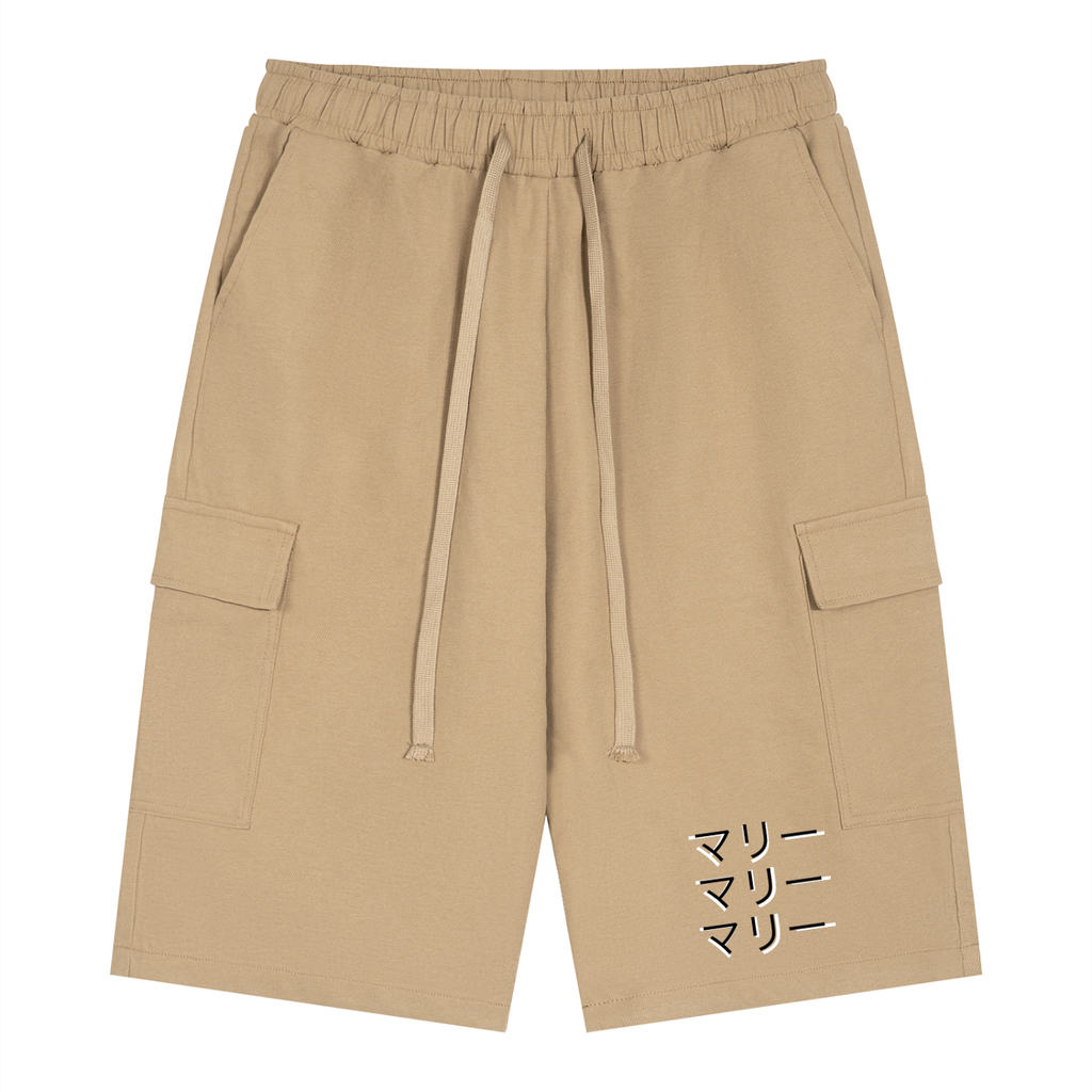 Unisex Drawstring Cargo Shorts