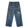 Vintage Wash Baggy Denim Jeans