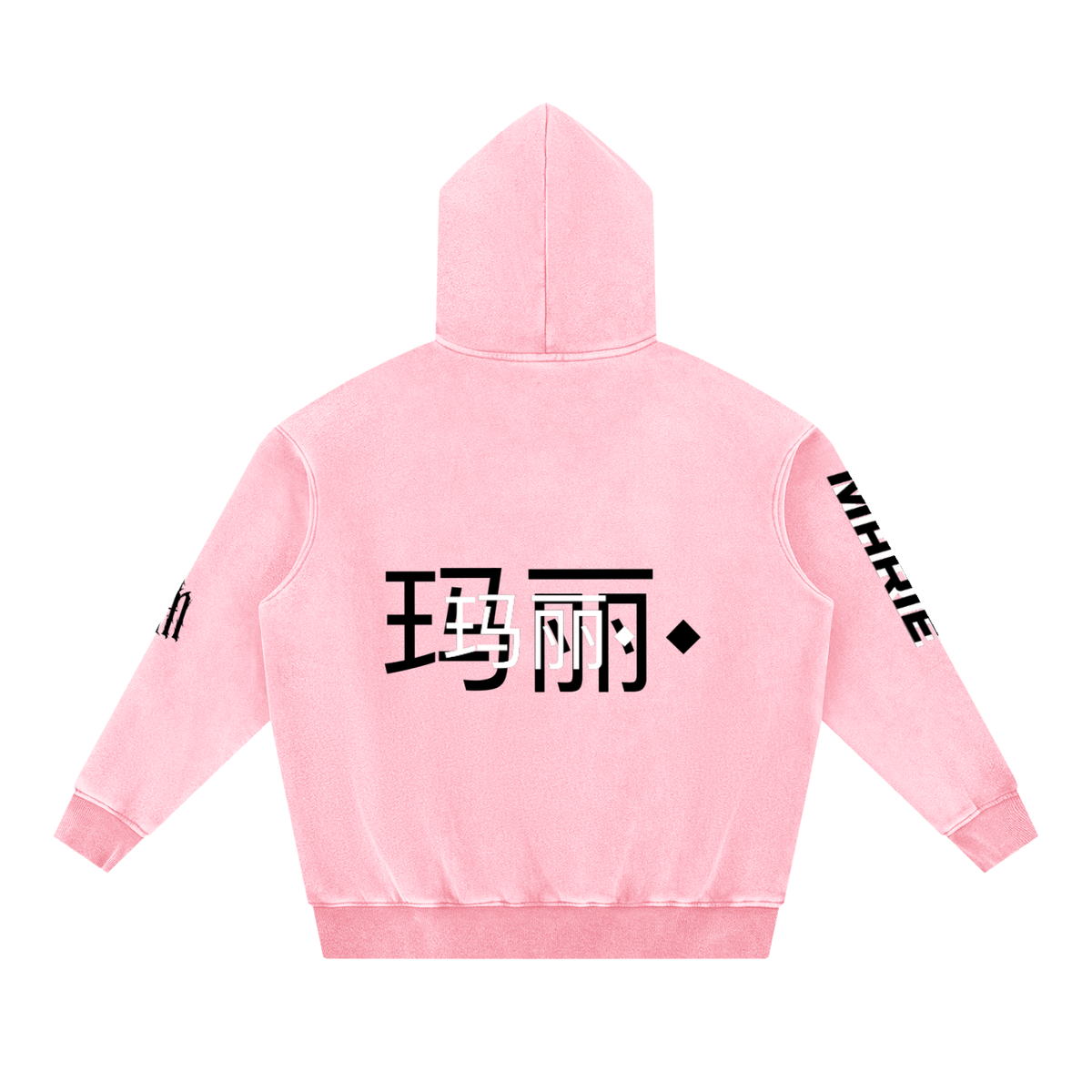Snow Wash Fleece Oversize Hoodie