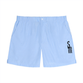 Striped Elastic Waist Shorts