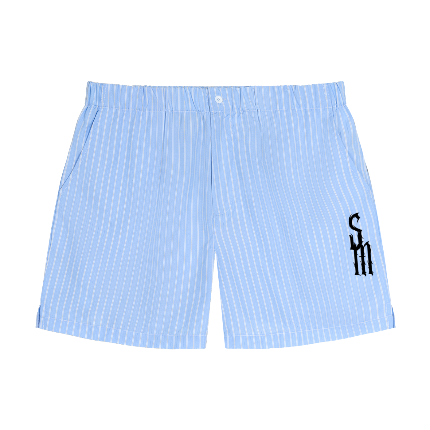 Striped Elastic Waist Shorts