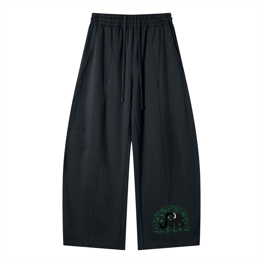 Heavyweight Wide Leg Panel Sweatpants