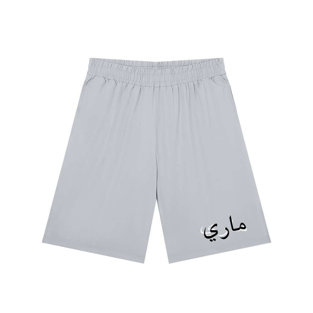 Men’s Solid Elastic Waist Shorts