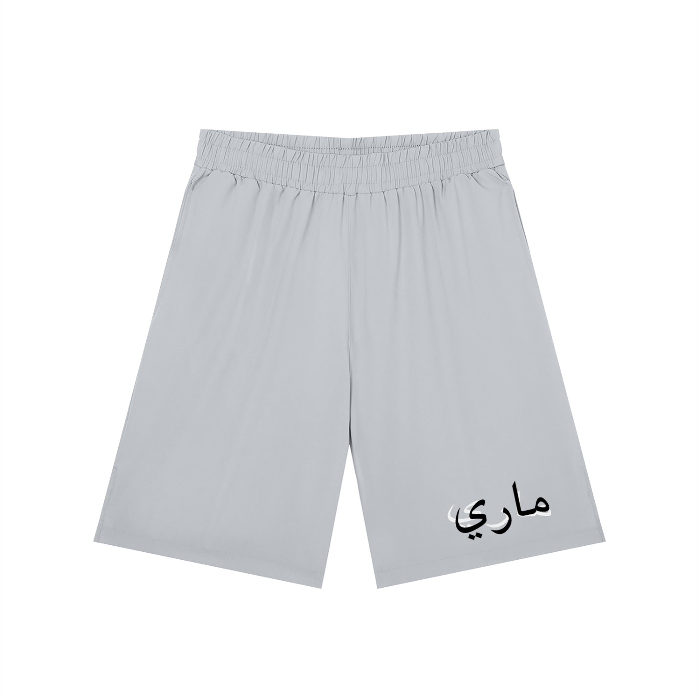 Men’s Solid Elastic Waist Shorts