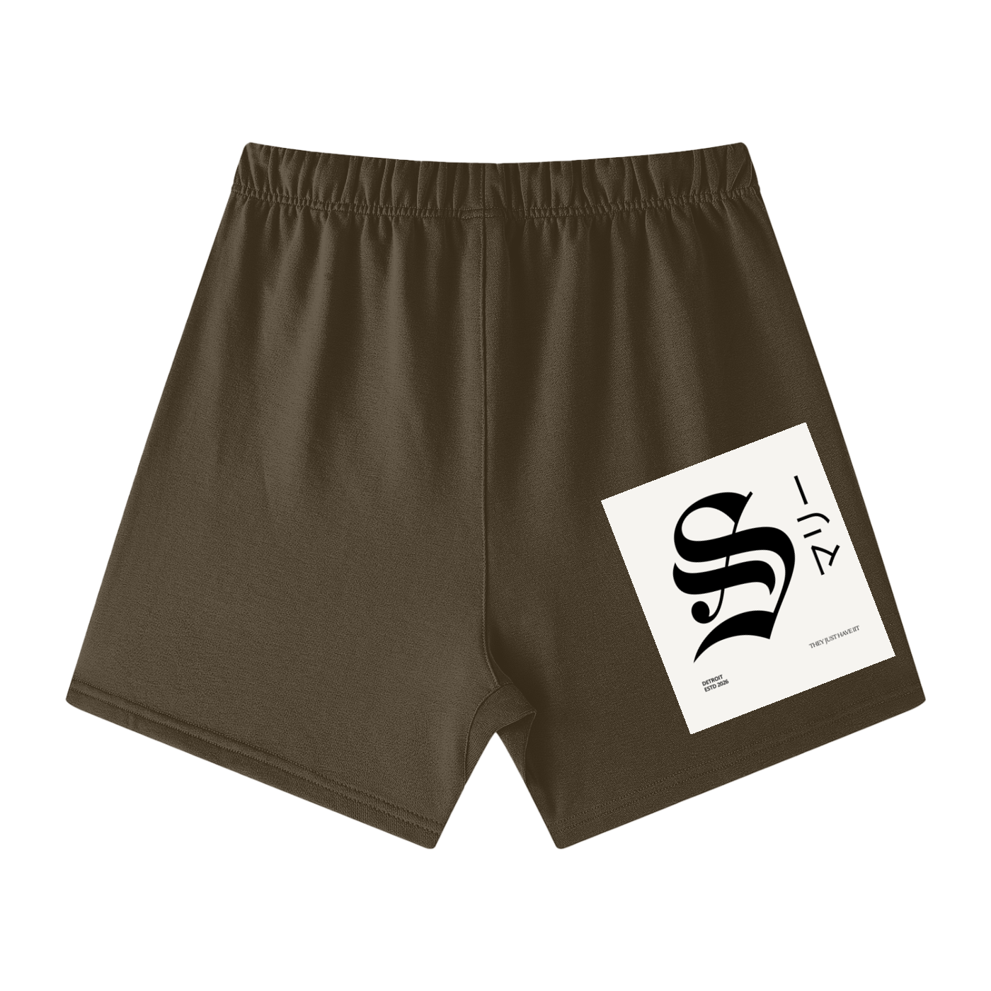 Unisex Earth Tone Loose Fit Cotton Shorts