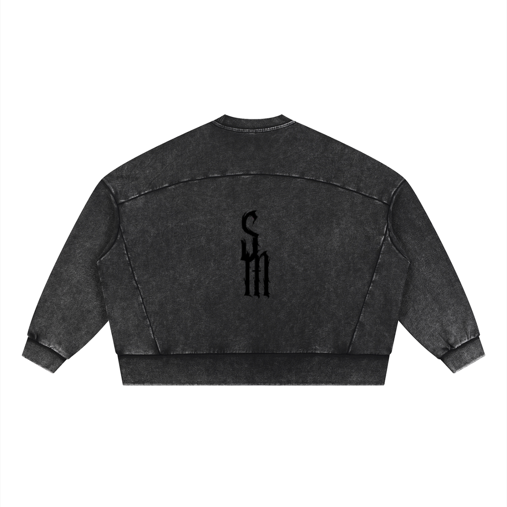 Unisex Mineral Wash Boxy Sweatshirt