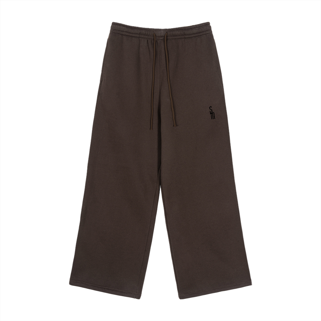 Fleece Drawstring Straight-Leg Sweatpants