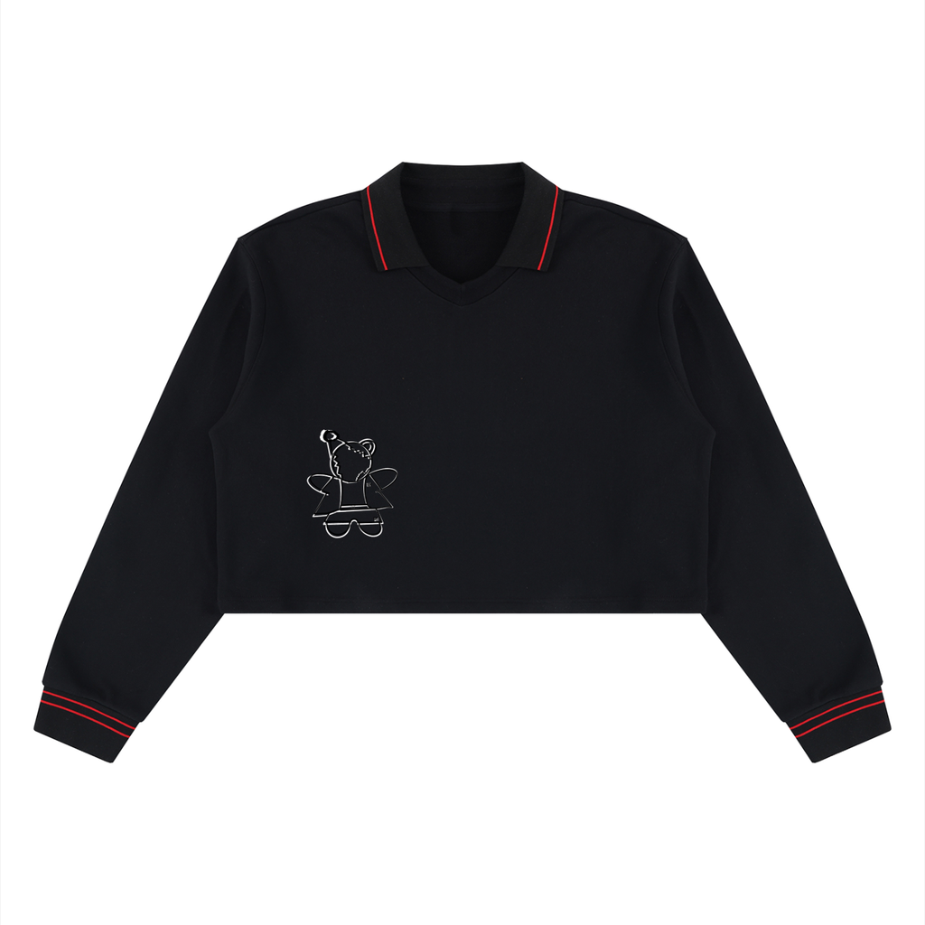 Women’s Crop Collared Sweatshirt
