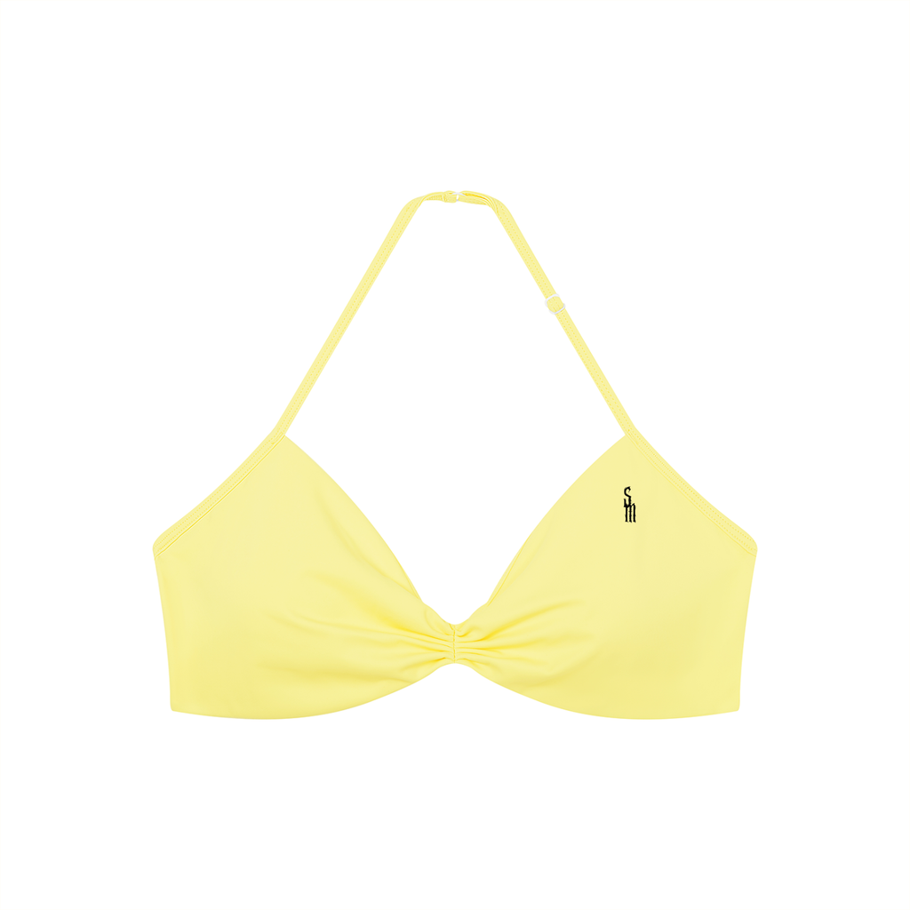 Women’s Ruched Halter-Neck Sports Bra