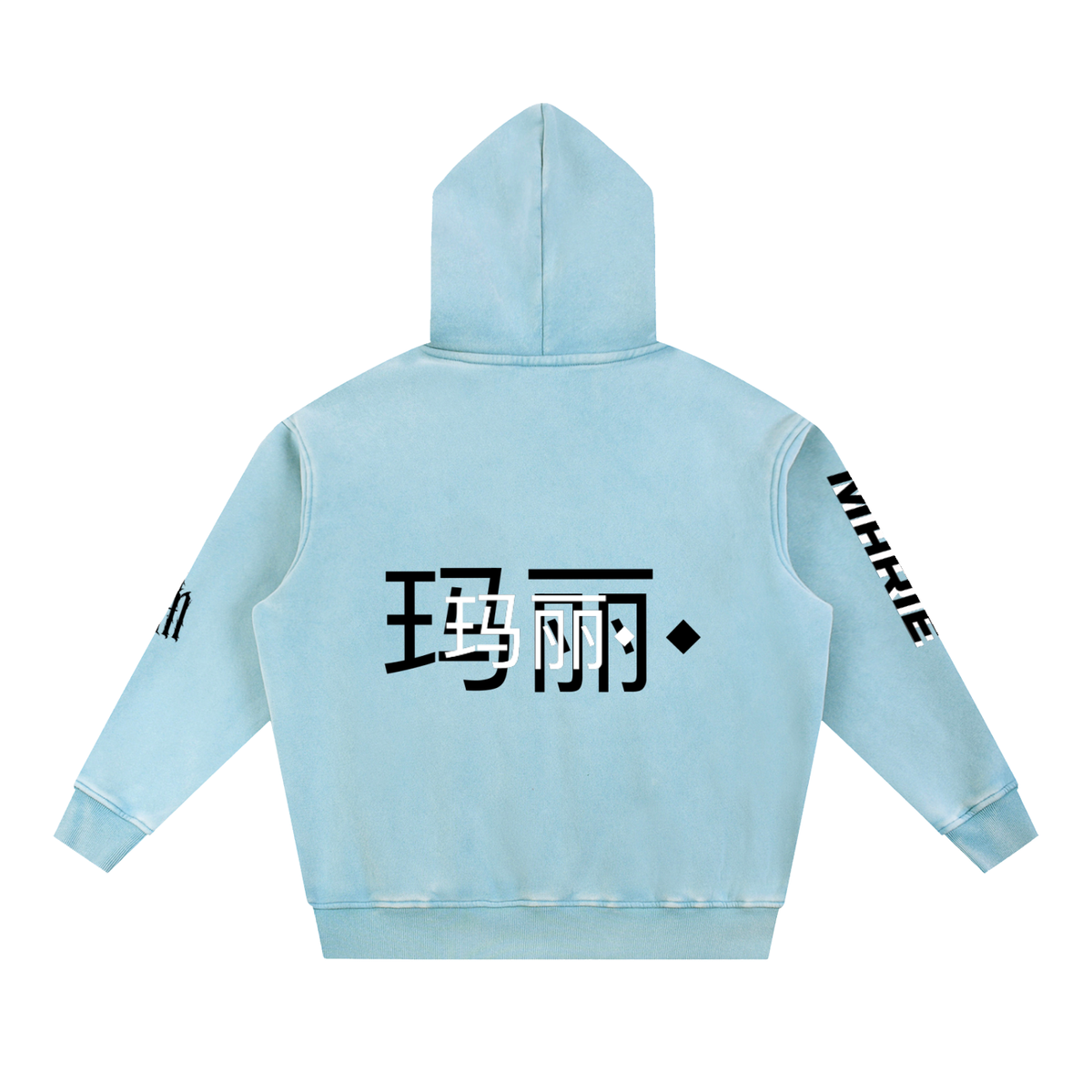 Snow Wash Fleece Oversize Hoodie