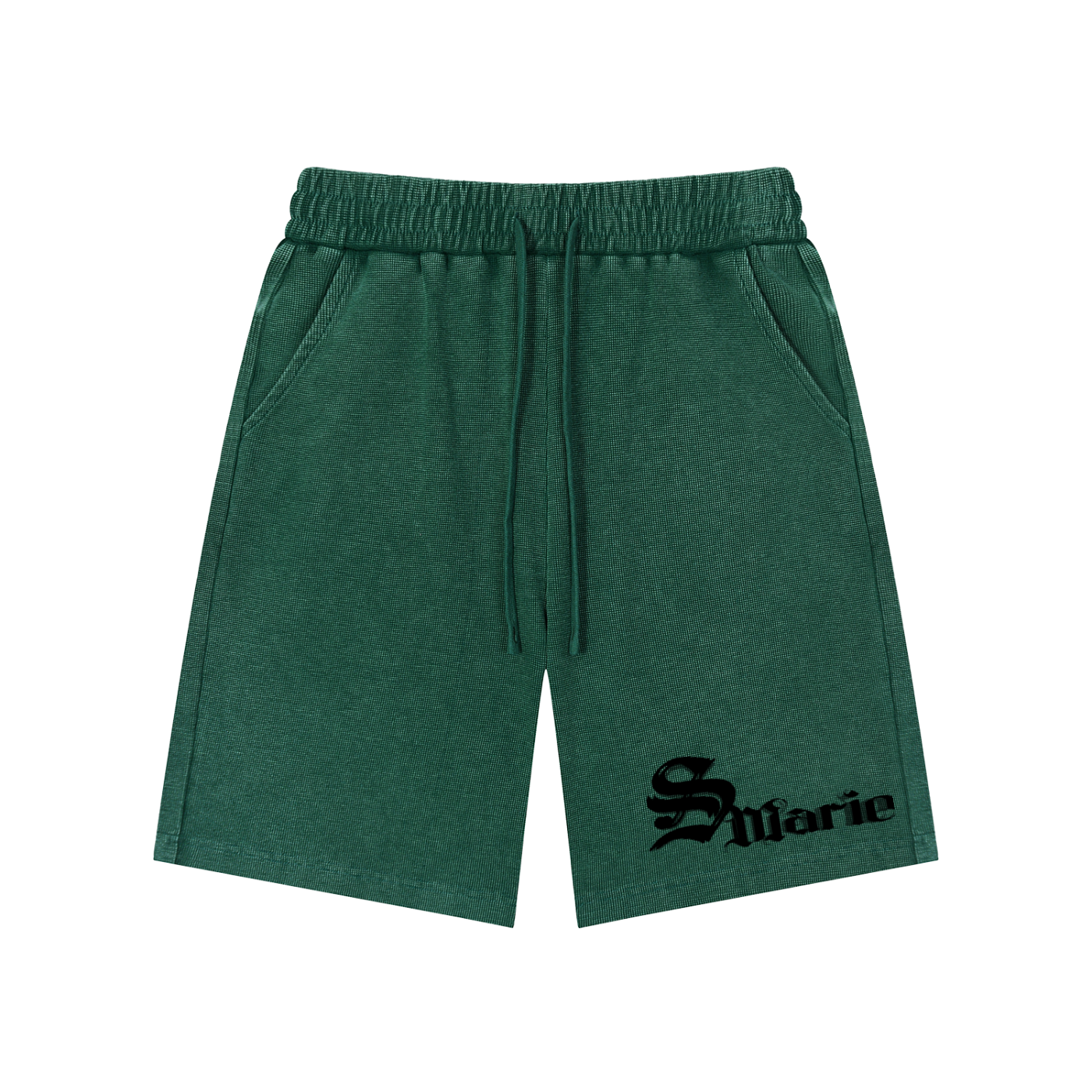 Mineral Wash Waffle Knit Shorts
