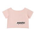 Off-Shoulder Rolled Hem Cotton T-Shirt