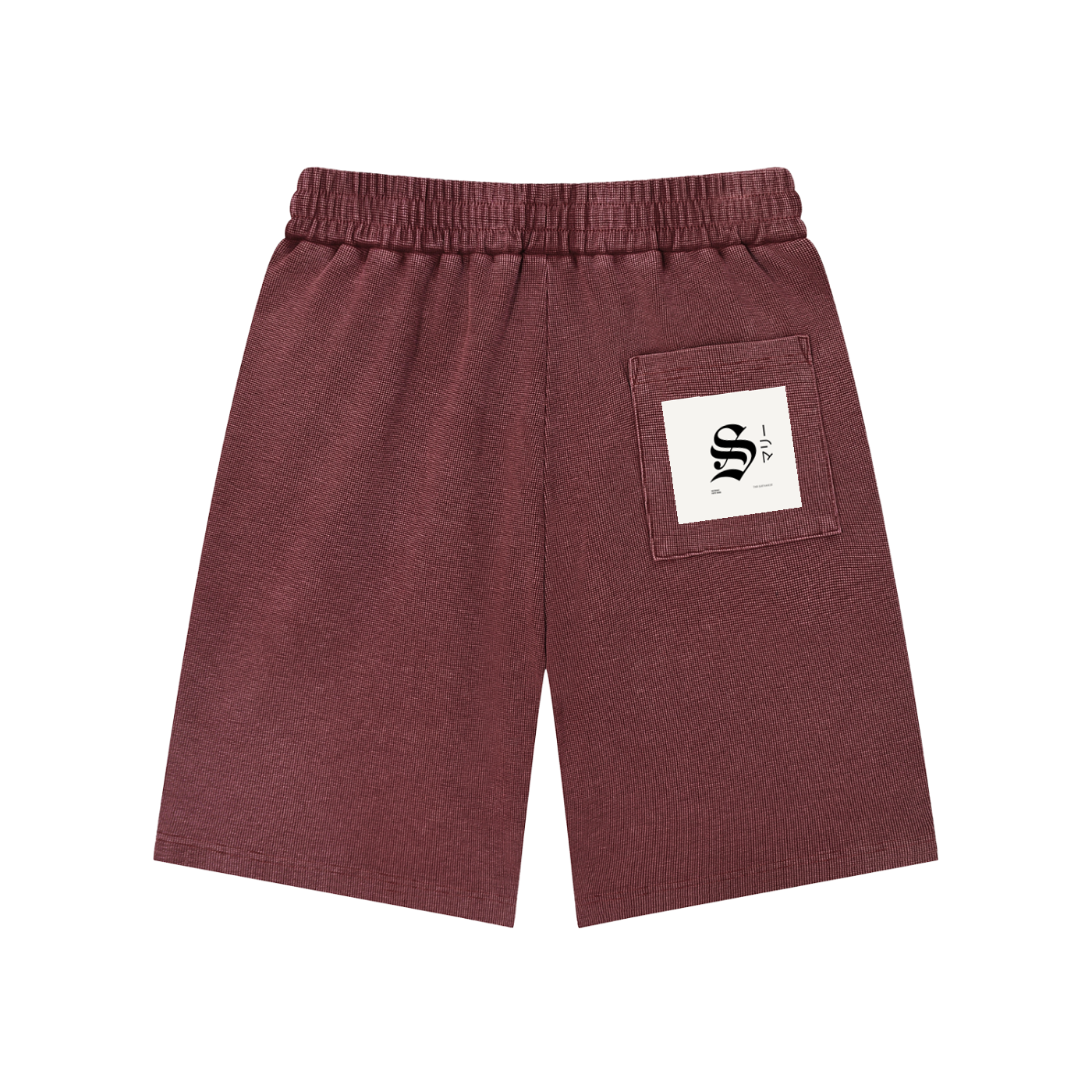 Mineral Wash Waffle Knit Shorts