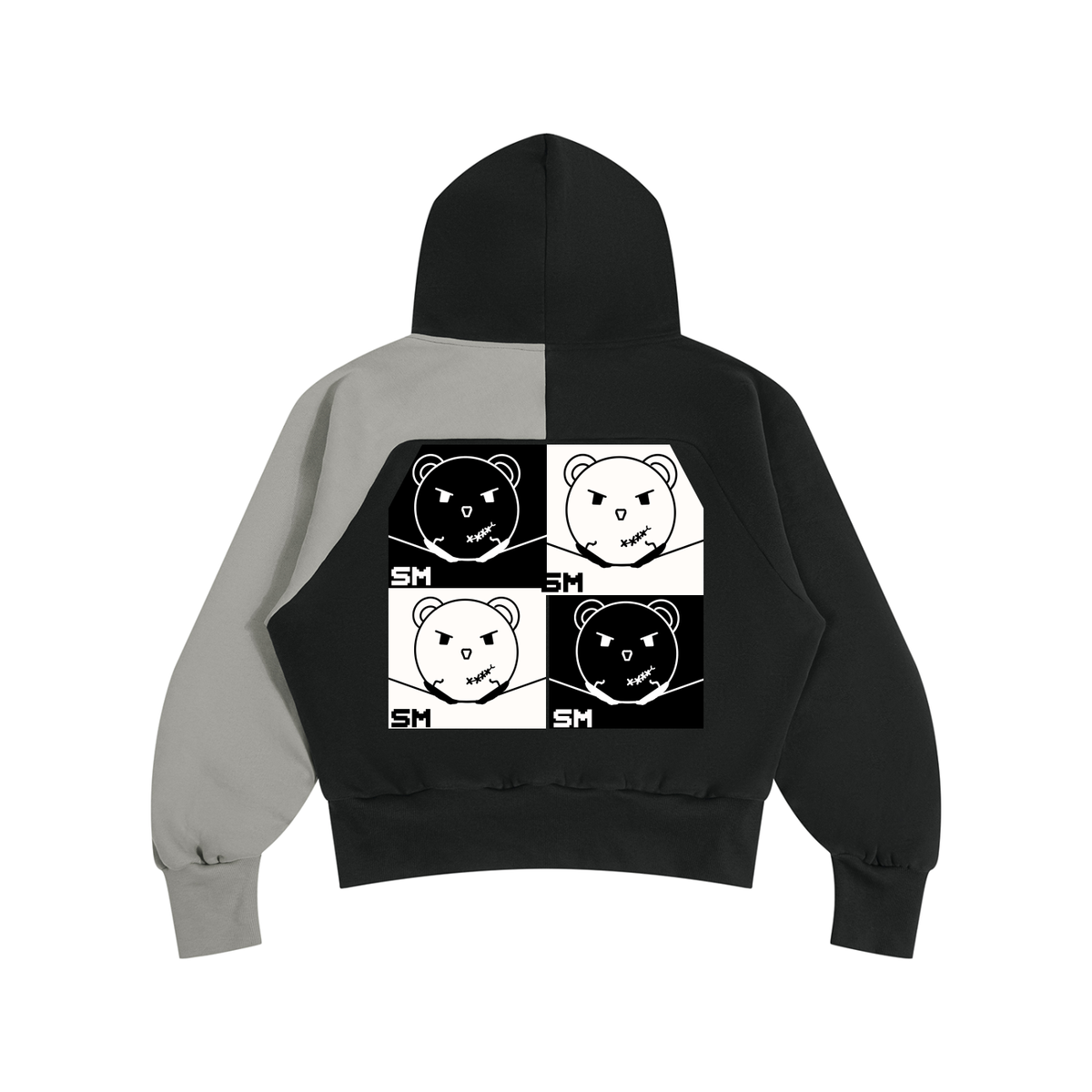 Unisex Color-Block Fleece Hoodie