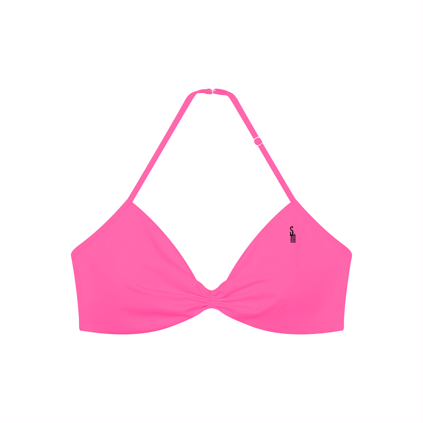 Women’s Ruched Halter-Neck Sports Bra
