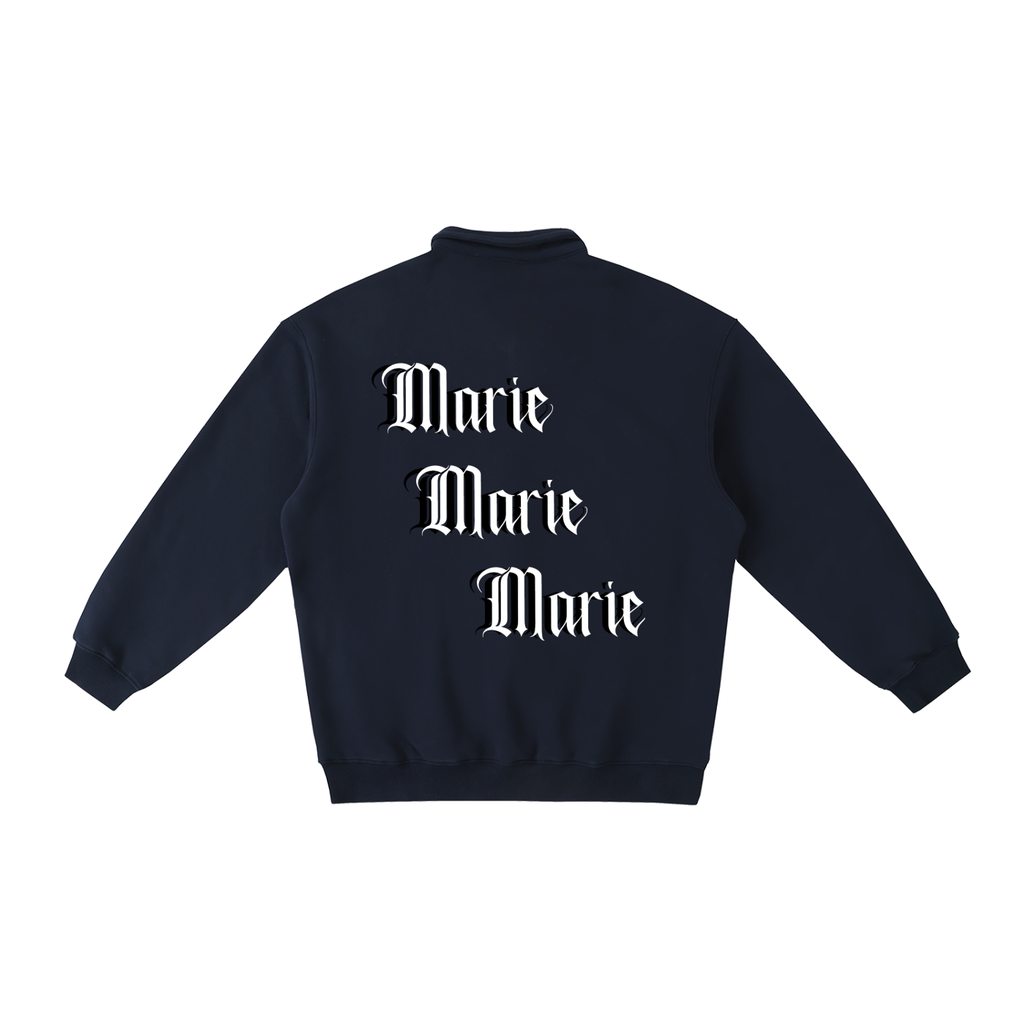Heavyweight Polo-Collar Sweatshirt