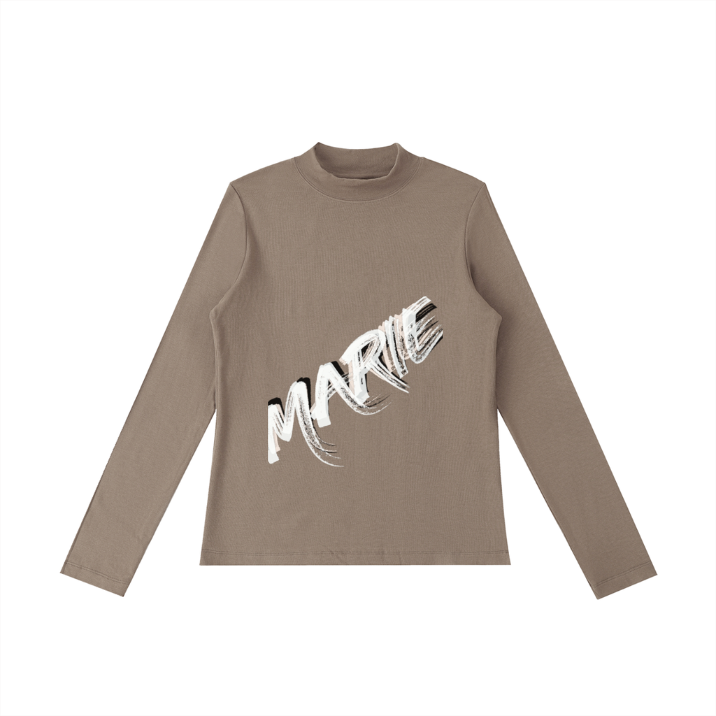 Essential Mock Neck Long Sleeve T-Shirt