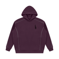 Unisex Oversized Piping Fleece Hoodie