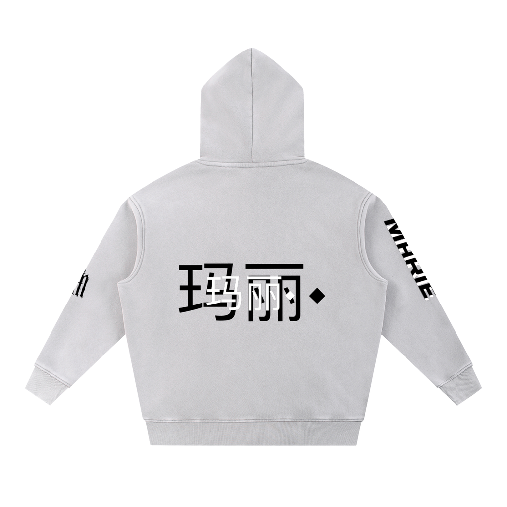 Snow Wash Fleece Oversize Hoodie
