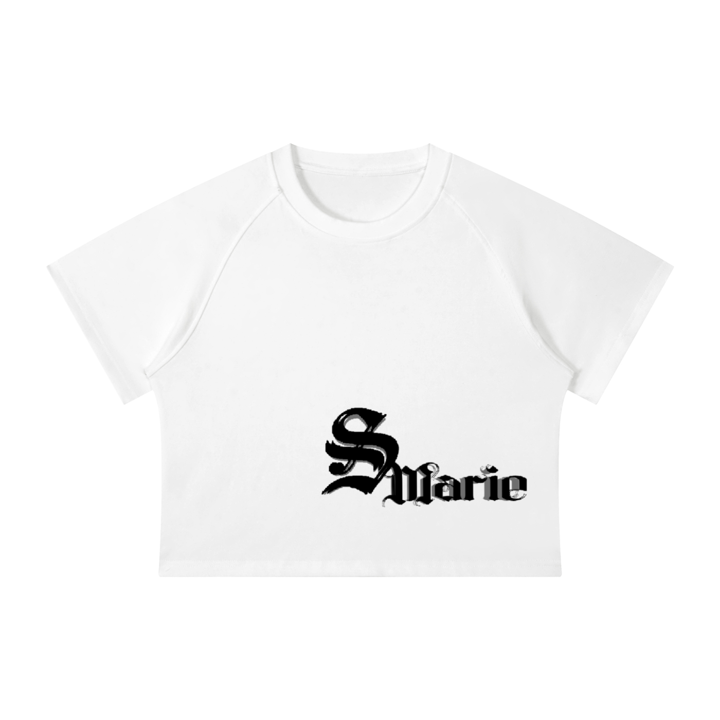 Women's Mineral Wash Raglan Crop T-Shirt